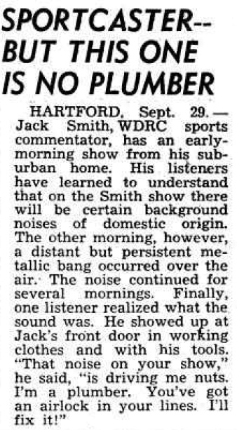 October 6, 1951 - Billboard magazine article about WDRC's Jack Smith