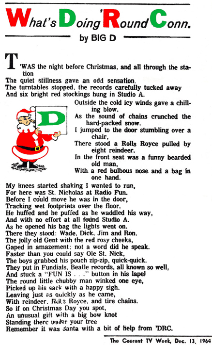 What's Doing 'Round Connecticut column - December 13, 1964