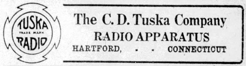 Tuska ad in The Hartford Daily Courant - October 17, 1922