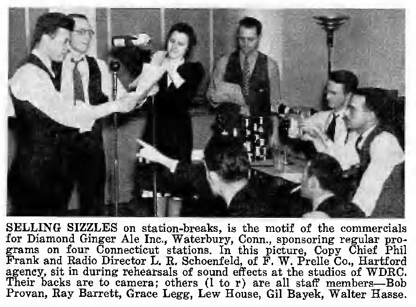 WDRC photo in Broadcasting Magazine - April 15, 1939
