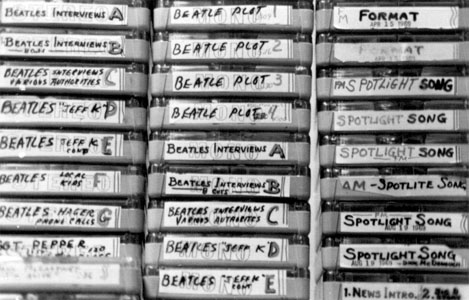 Cart labels for a 1970 Beatles Weekend on WDRC