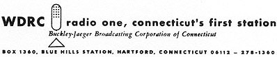 1966 WDRC letterhead
