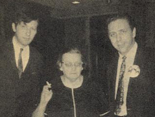 Mid Sixties - WDRC's Don Wade & Bertha Porter with WABC deejay Bob Lewis