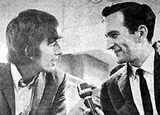 WDRC's Long John Wade with George Harrison
