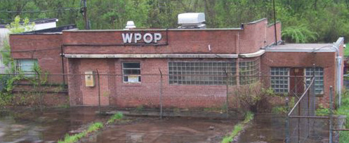 May 5, 2009 - WPOP transmitter building on Cedar Street in Newington. Photo courtesy of Steve DiCo Mannix.