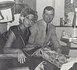 WDRC's Dick Robinson and Cher get their hair done - 1965