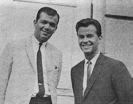 WDRC's Dick Robinson and Dick Clark at a Big D Big Show  in 1964