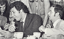 WDRC's Dick Robinson with Tom Jones in 1971