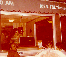 Tom Kelly in the Big D Mobile Studio - 1979